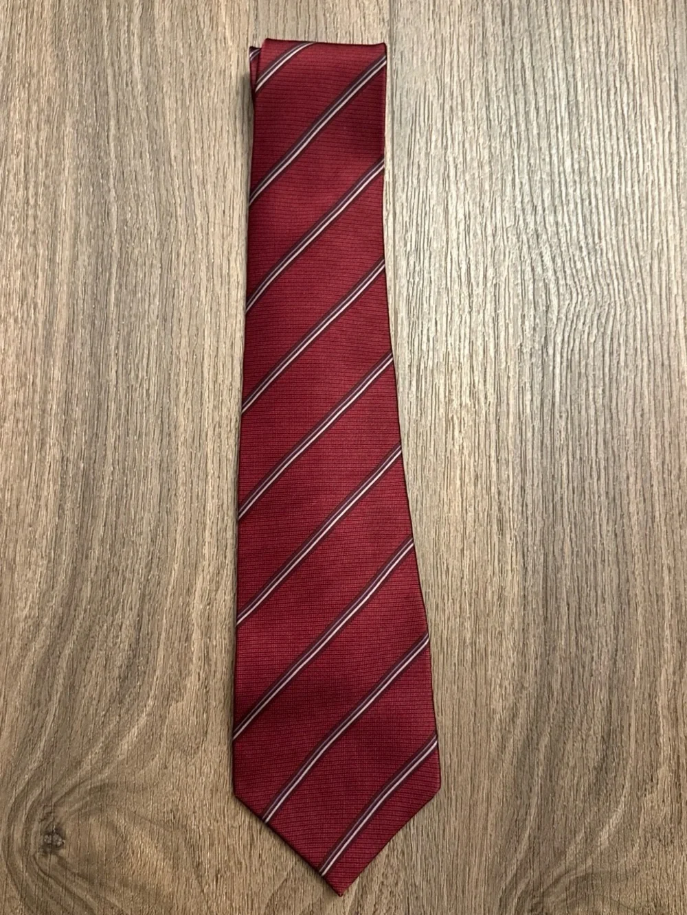 Men’s Perry Ellis Classic Red Striped Men’s Tie